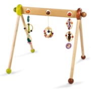 Portique jeux d'éveil bois