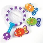 Epuisette et poissons