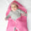Couverture coton gaufre fushia