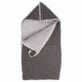 Nid d'ange coton gaufre teddy anthracite