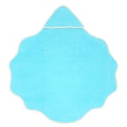 Sortie de bain coton bio turquoise