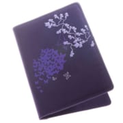 Protège carnet de santé Butterfly prune