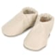 Chausson cuir crème