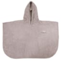 Poncho de bain taupe coton bio