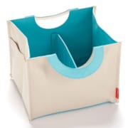 Organisateur de change tissu blanc