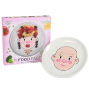 Assiette tête fille céramique