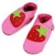 Chaussons fraises des bois cuir
