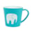 Tasse éléphant bleu avec anses