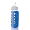 Biberon housse en silicone bleue 150 ml