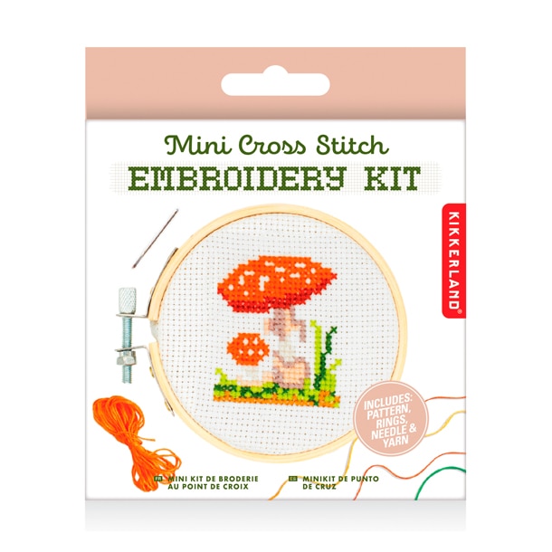 Kit Mini Broderie Champignons Nature D Couvertes