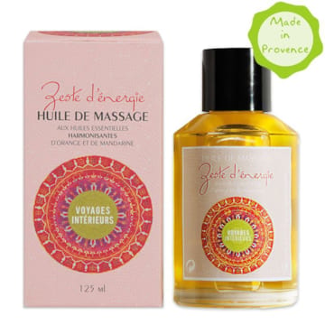 Huile de massage Zeste d'énergie