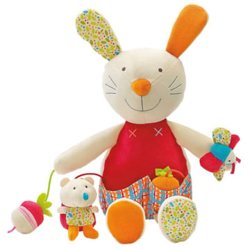 Lapin d'acivités Potager Enchanté tissu