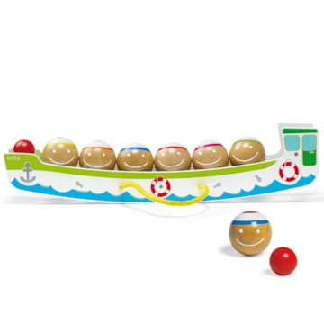Jeu de pétanque des marins en bois