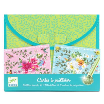 Cartes à pailleter Colibris Djeco