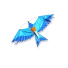 Cerf-volant Oiseau bleu