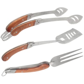 Ustensiles de barbecue pliables