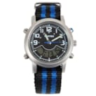 Montre 2 fuseaux Vortex bleue