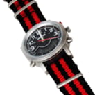 Montre 2 fuseaux Vortex rouge