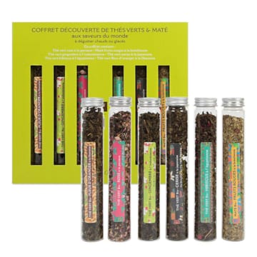 Coffret découverte de thés verts & maté