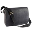 Besace en cuir noir
