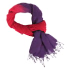 Chèche laine d'été violet/rose