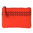 Porte-monnaie en cuir corail