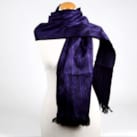 Écharpe en laine d'alpaga violette