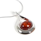 Pendentif Klara ambre & argent