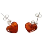Boucles d'oreilles Coeur d'ambre
