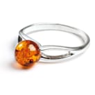 Bague goutte d'ambre