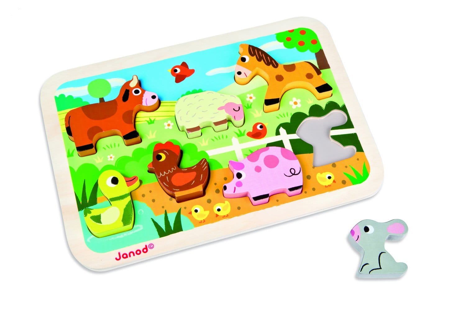 Chunky Puzzle D Animaux De La Ferme Nature D Couvertes