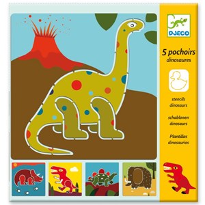 Pochoirs 4-7y dinosaures djeco