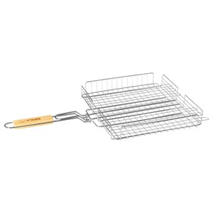 Grille barbecue panier - 34 x 31 cm.