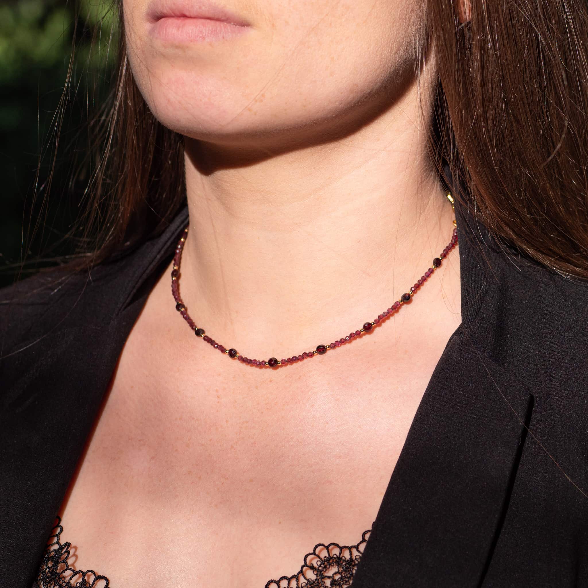 Collier Paloma En Pierres Grenat Nature D Couvertes