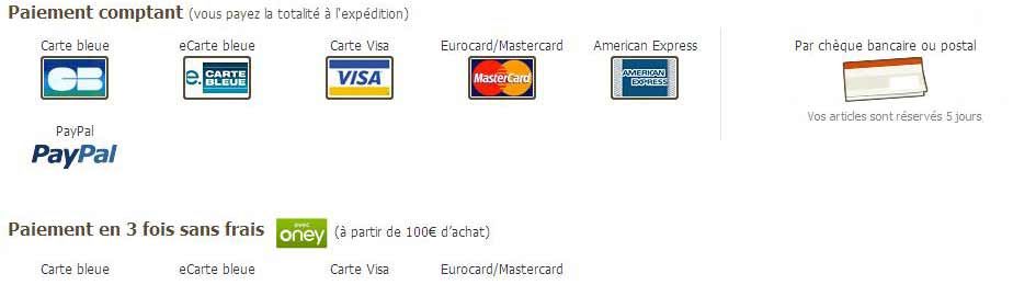 modes de paiement