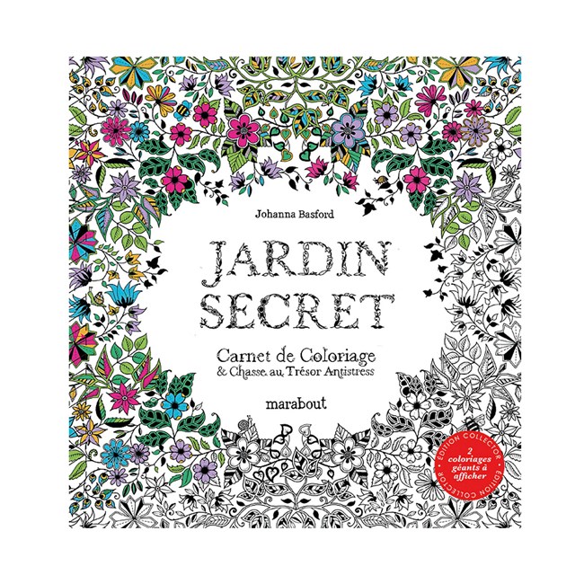 jardin secret carnet de coloriage