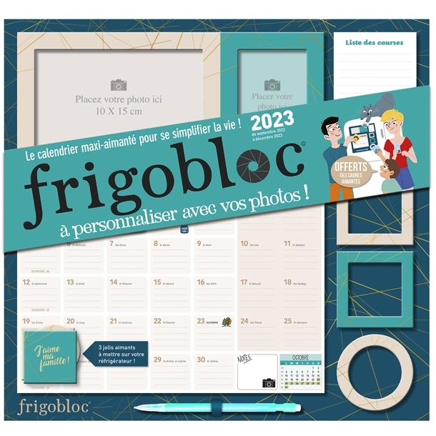 Frigobloc Mensuel 2024 Déco Art déco (de janv. à déc. 2024) - édition  limitée - Playbac