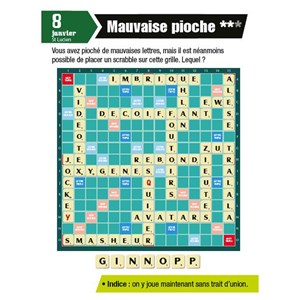 Calendrier Scrabble® en 365 jours