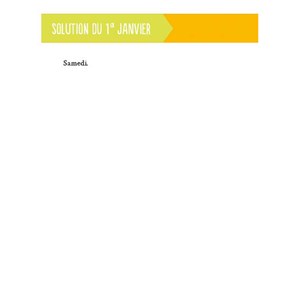 Calendrier des énigmes en 365 jours