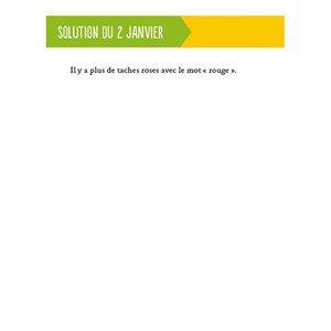 Calendrier des énigmes en 365 jours