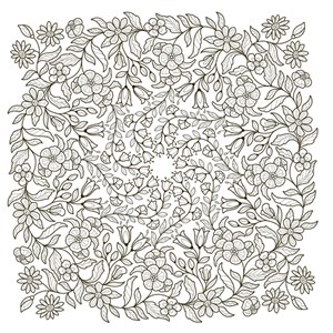 Mes mandalas à peindre : fleurs