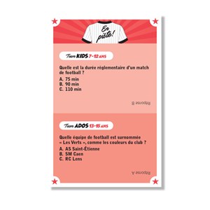 Boîte de jeu parents vs enfants