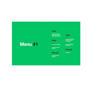 En cuisine pour toute la semaine
