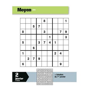 L'année à bloc : passion Sudoku