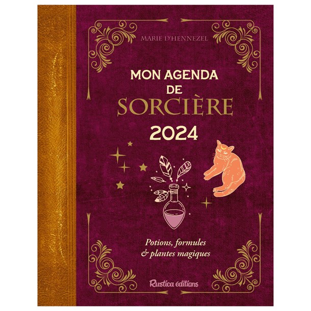 Éditions Rustica - Mon agenda de sorcière 2024 - Idée liste de cadeaux