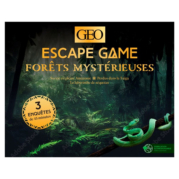 Éditions Geo - Coffret Escape Game Forêts mystérieuses