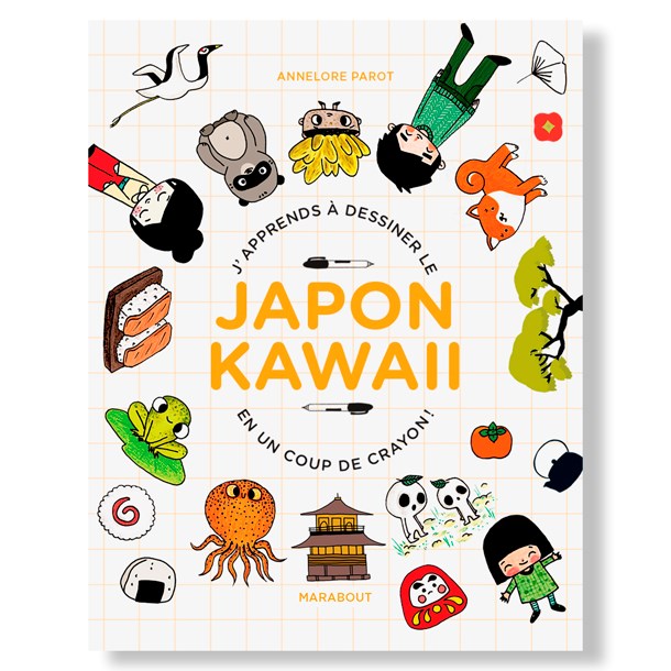 Éditions Marabout - J'apprends à dessiner le Japon kawaii