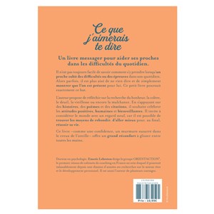 Ce que j'aimerais te dire