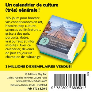 Mini calendrier culture générale