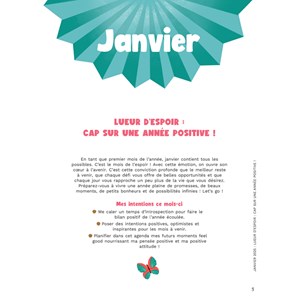 Mon cahier 2025 une année bonnes vibes